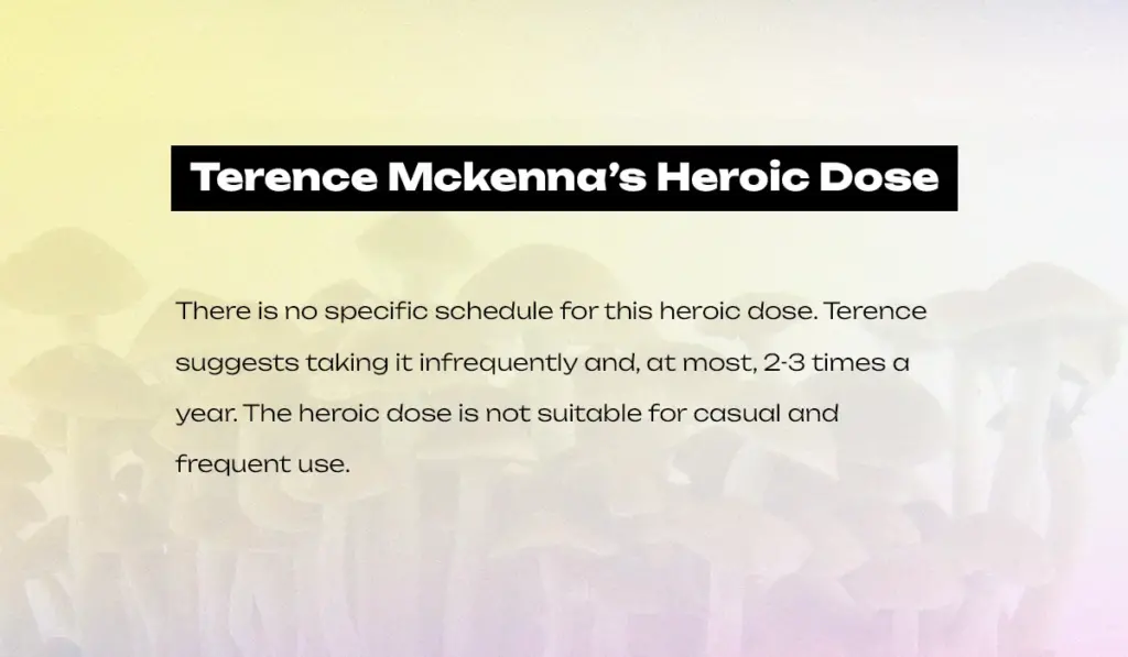 Overview of Terence McKenna’s Heroic Dose Protocol