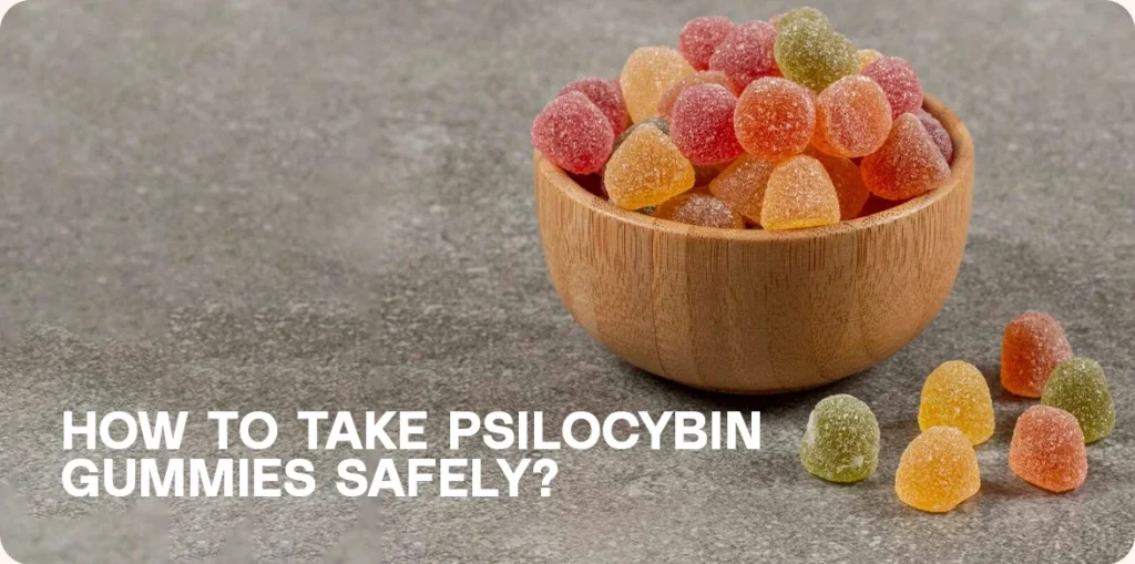 Bowl of sugar-coated gummies on a gray surface