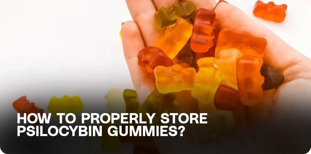 Hand holding gummy bears.