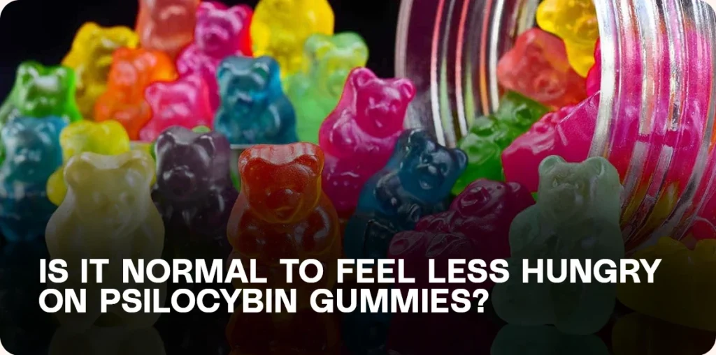 Gummy bears spilling from a jar.