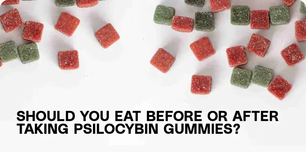 Red and green sugar-coated gummies on a white background